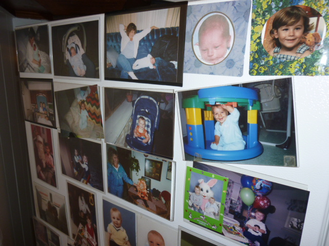 My mother's house was a living shrine of photos of her family. I took these pictures as a remembrance of how it was when she died.